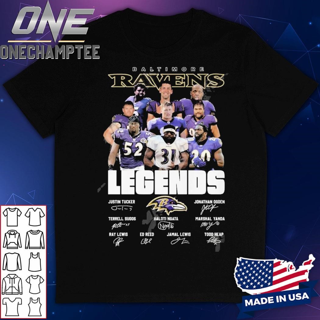 Baltimore Ravens Legends Signatures T-Shirt