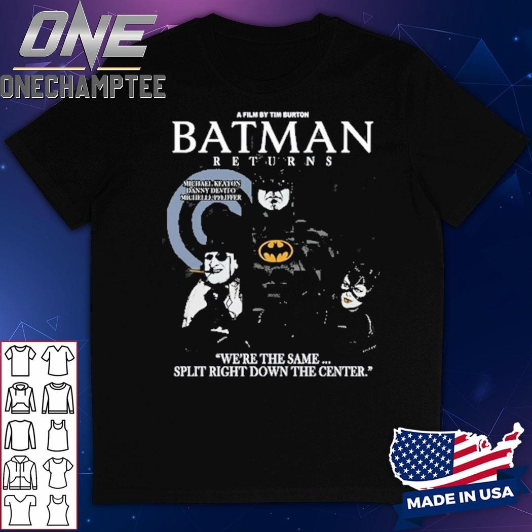 Batman Movie Split Right Down The Center Limited Shirt