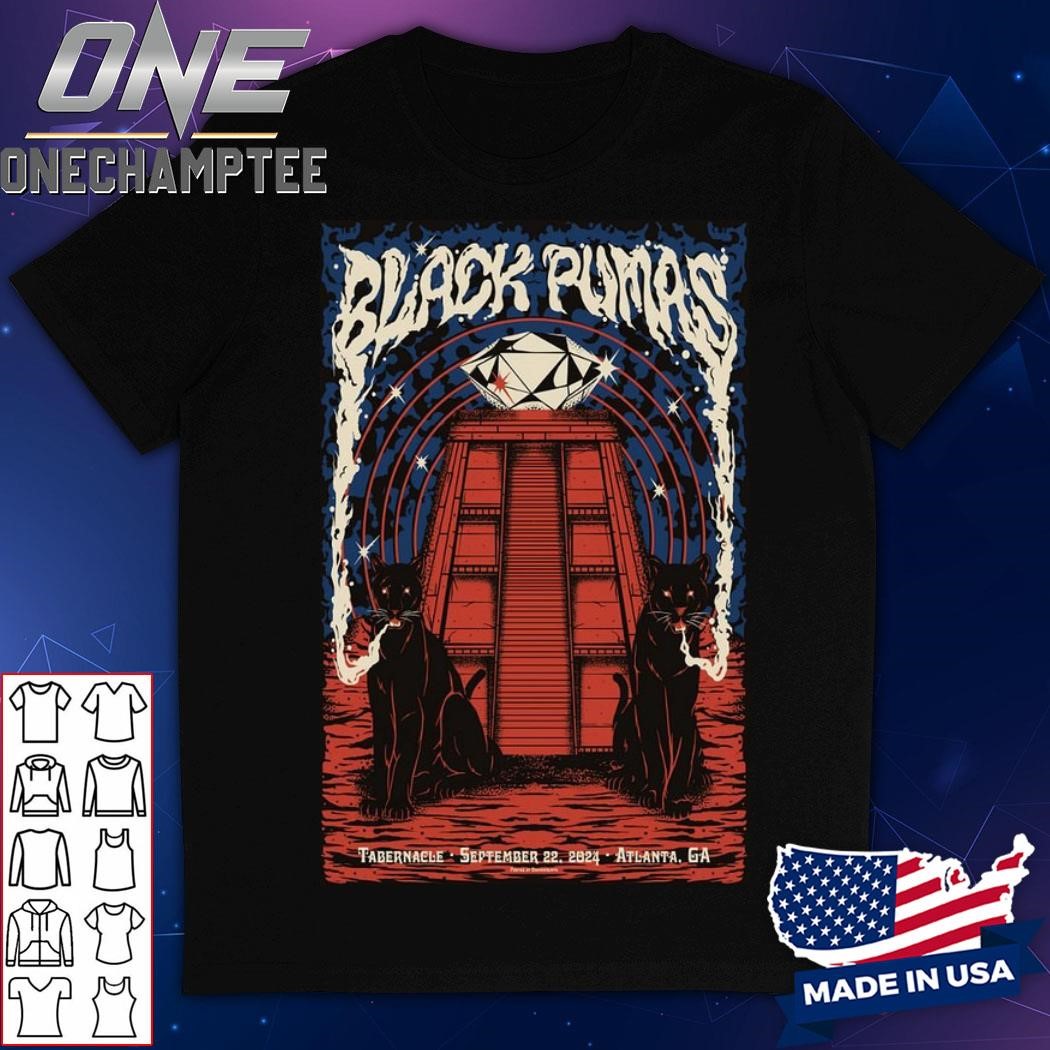 Black Pumas Atlanta, GA Sept 22, 2024 Poster Shirt