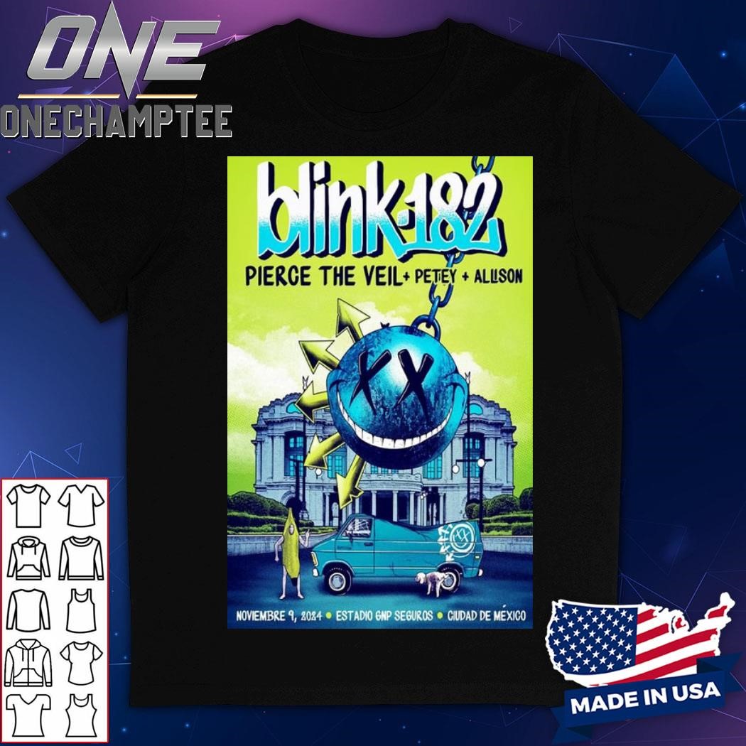 Blink 182 Nov 9 2024 Foro Sol In Mexico Poster Shirt