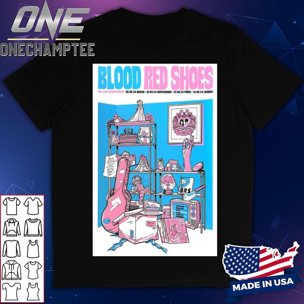 Blood Red Shoes The 20th Anniversary Limited Poster Shirt