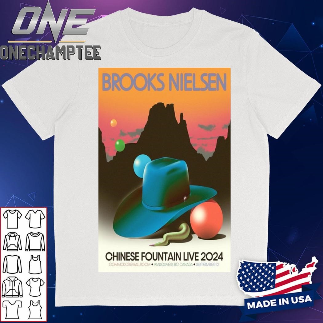 Brooks Nielsen In Vancouver, BC On September 12 2024 Tour Poster Shirt