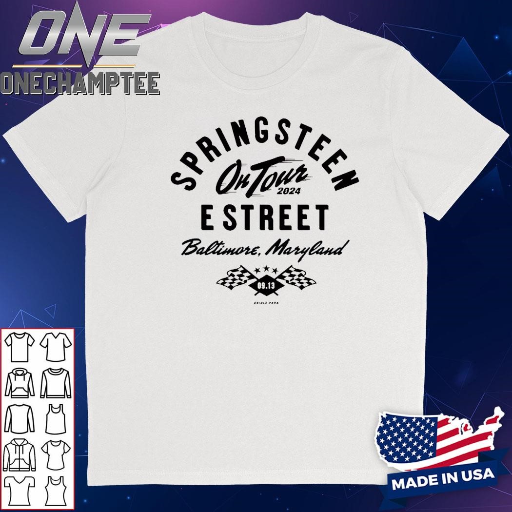 Bruce Springsteen And E Street Band World Tour In Baltimore MD 2024 Shirt