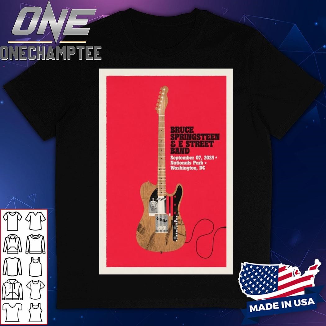 Bruce Springsteen Band At Nationals Park On September 7, 2024 Show Poster Shirt