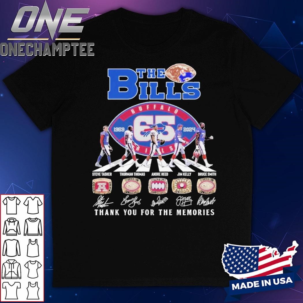 Buffalo Bills The Bills Of Super Bowl Rings Thank You For 65 Years T-Shirt