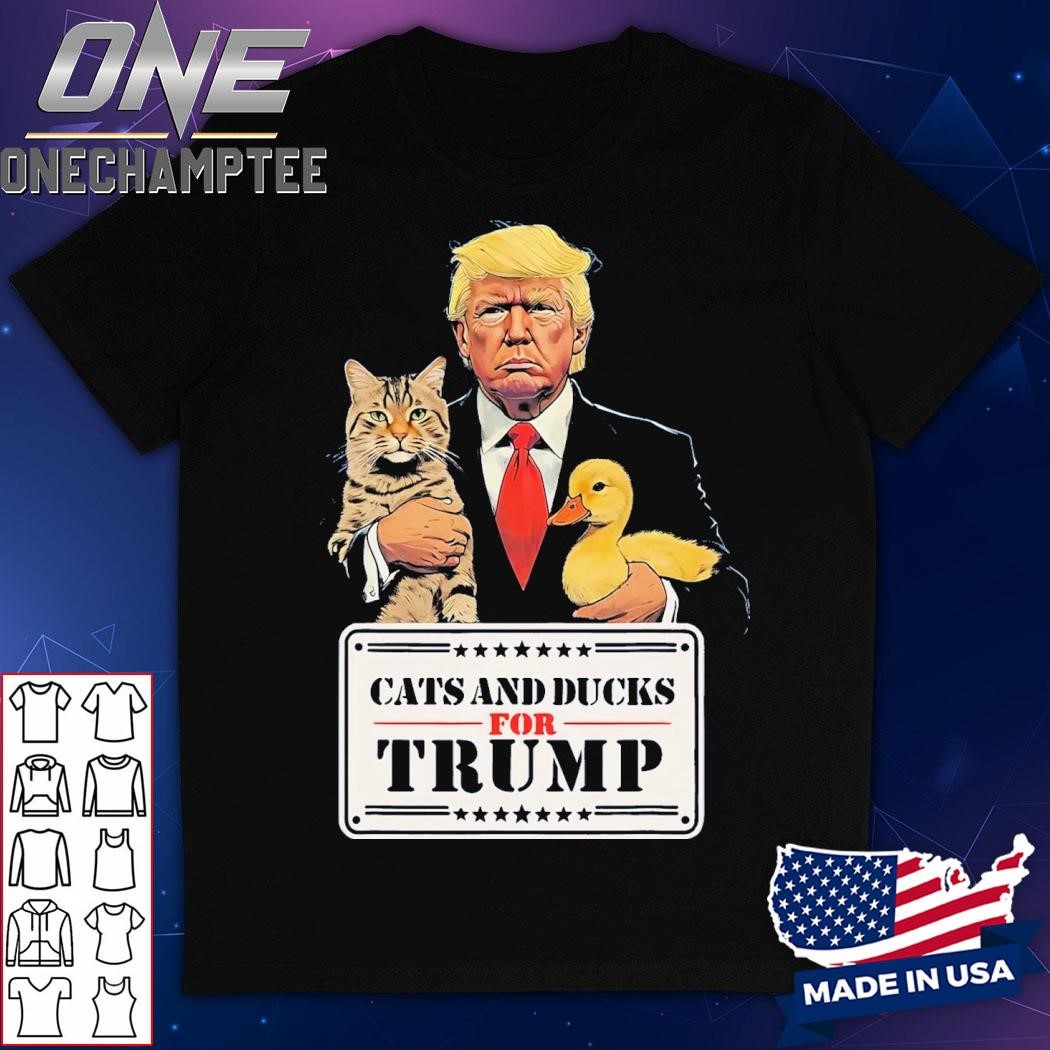 Cats And Ducks For Trump 2024 T-Shirt