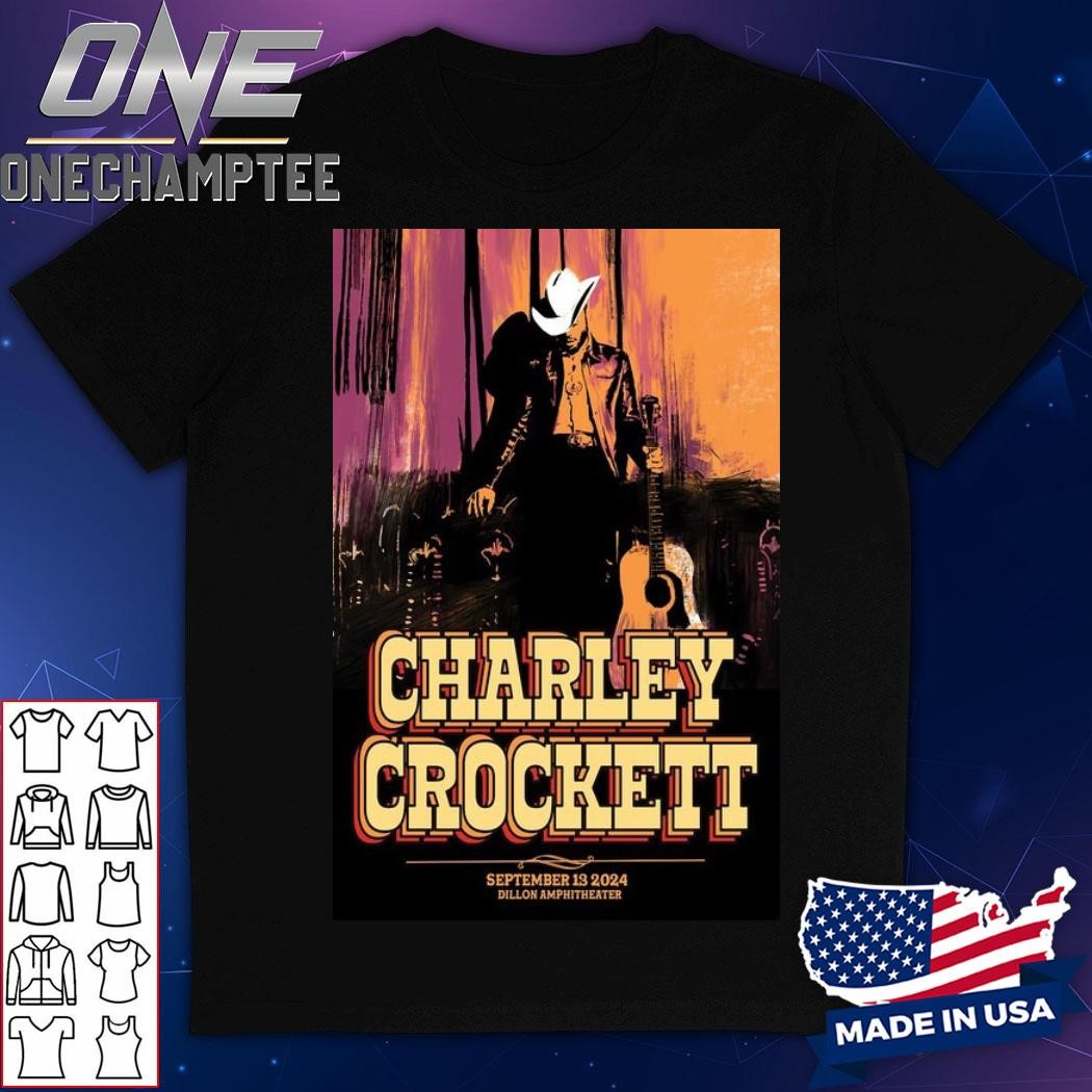 Charley Crockett Sept 13 2024 Dillon Amphitheater Dillon, CO Concert Poster Artwork Shirt