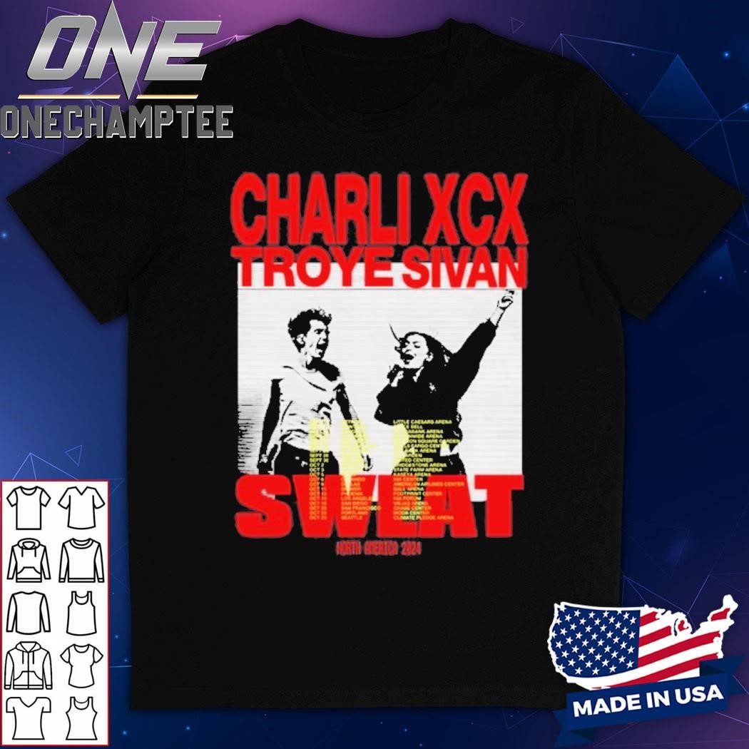 Charli XCX Troye Sivan Sweat Tour 2024 Shirt