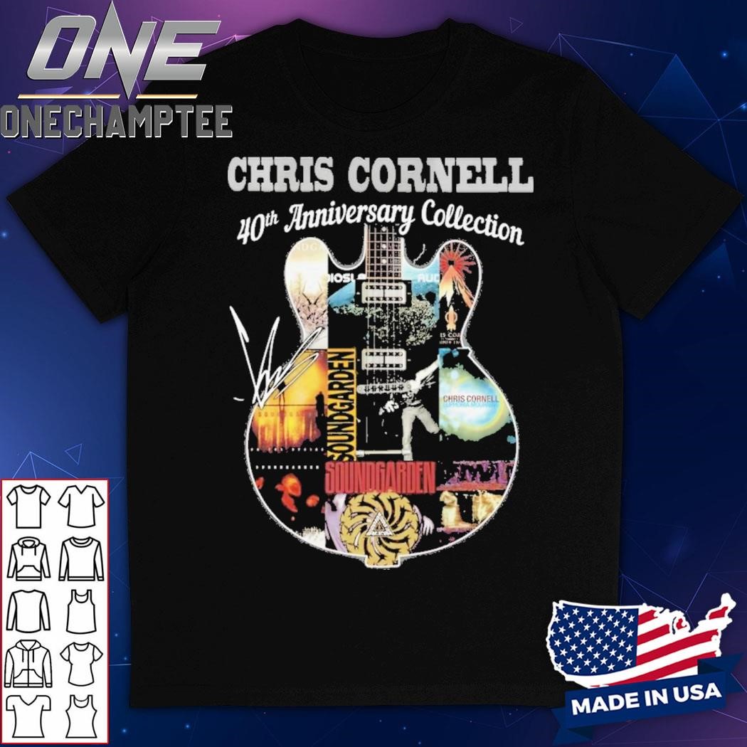 Chris Cornell 40th Anniversary Collection Signature T-Shirt