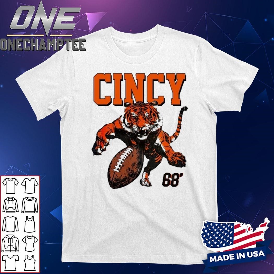 Cincy Football Tiger Attack '68 Shirt