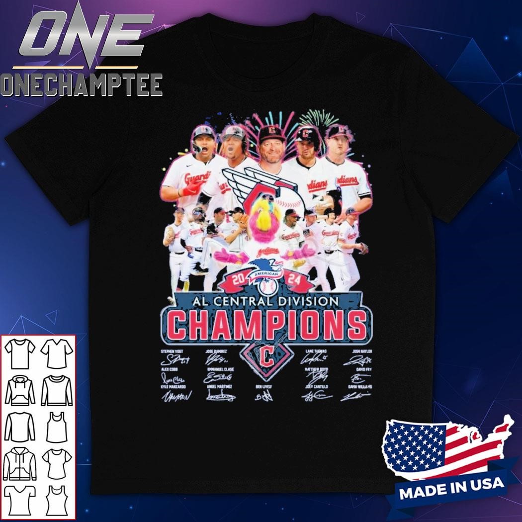 Cleveland Guardians 2024 AL Central Division Champions T-Shirt