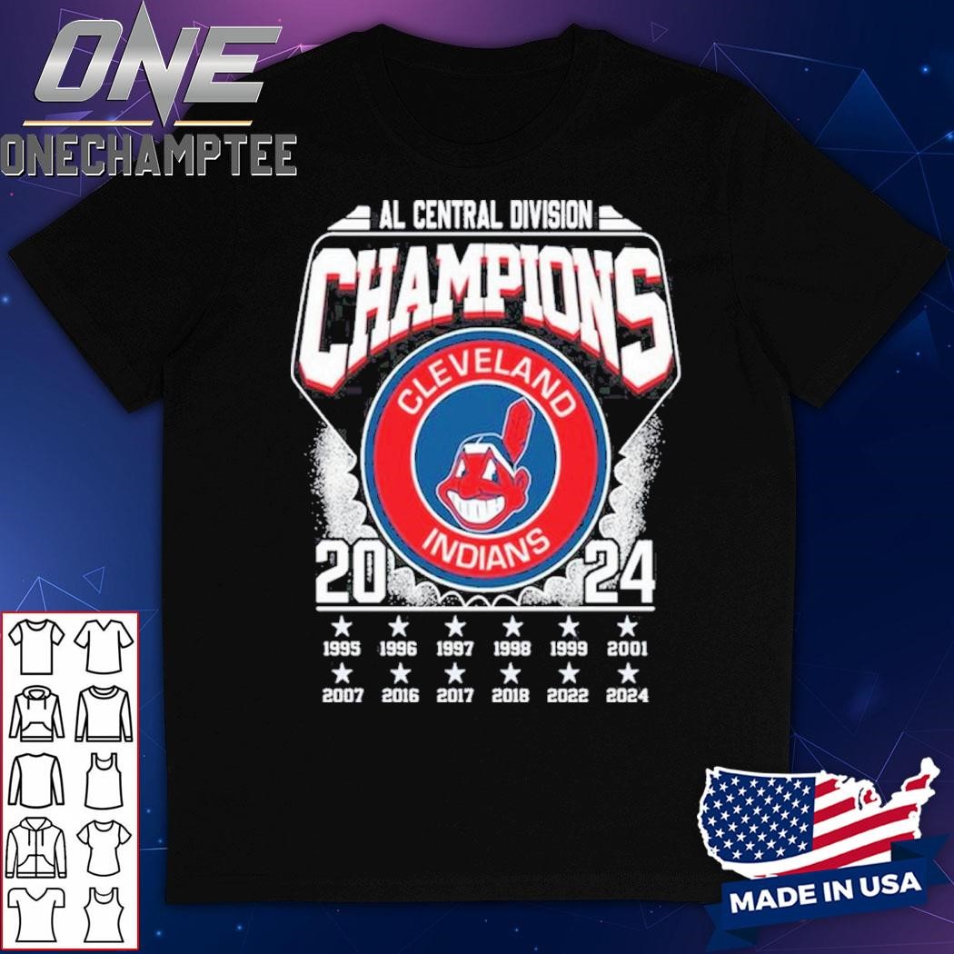 Cleveland Indians AL Central Division Champions 2024 Cleveland Guardians T-Shirt