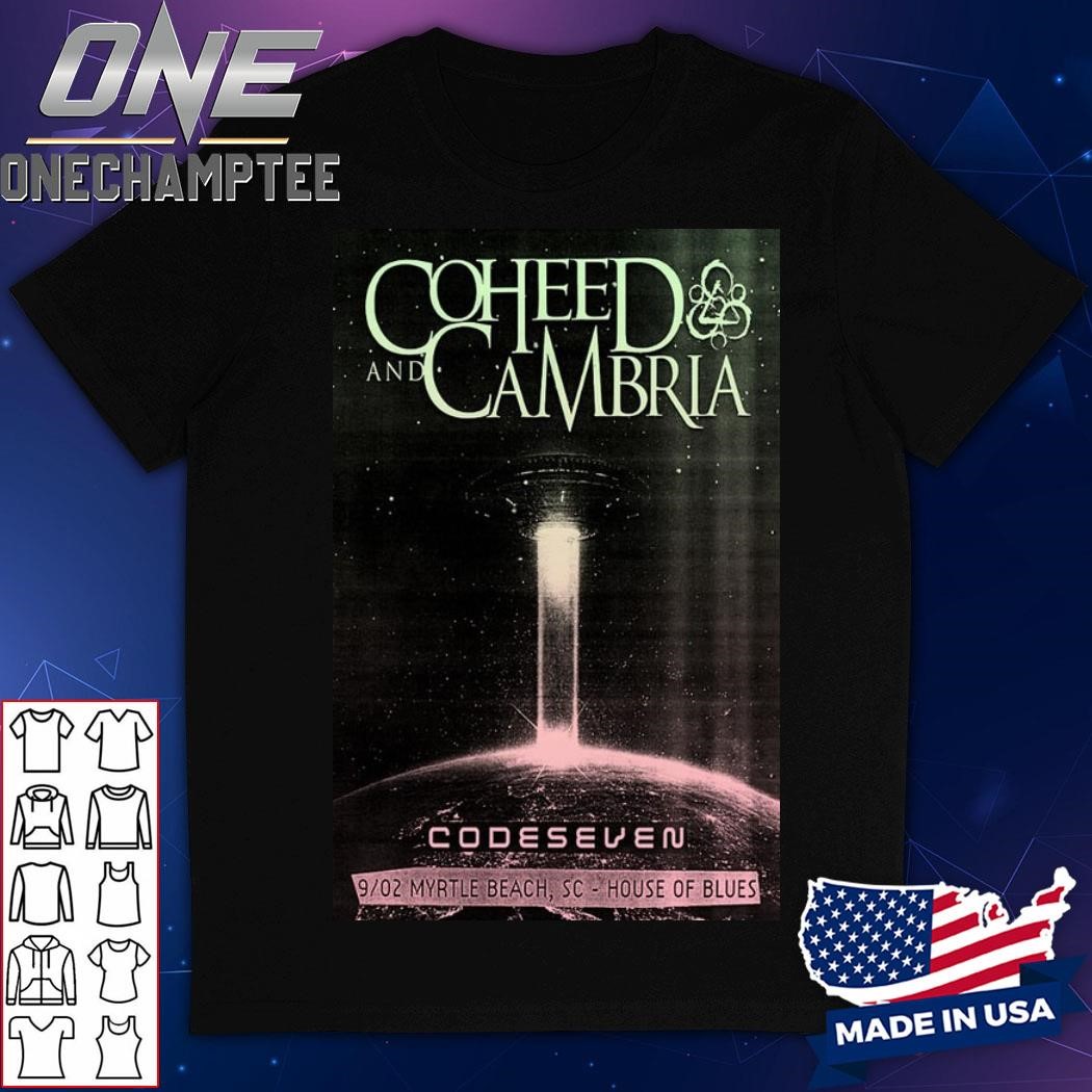 Coheed And Cambria Sep 2, 2024 Tour Myrtle Beach, SC Poster Shirt