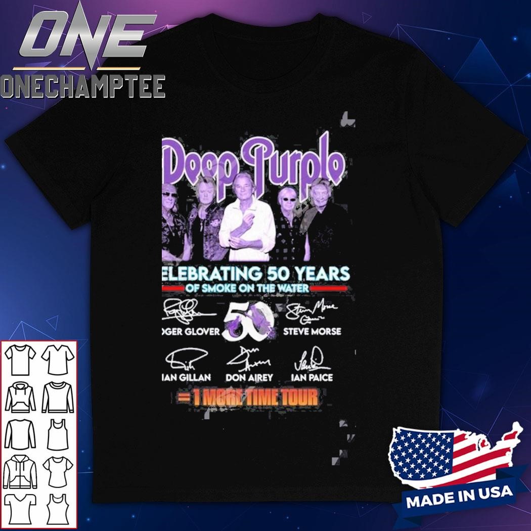 Deep Purple Celebrating 50 Years Of Smoke On The Water One More Time Tour T-Shirt