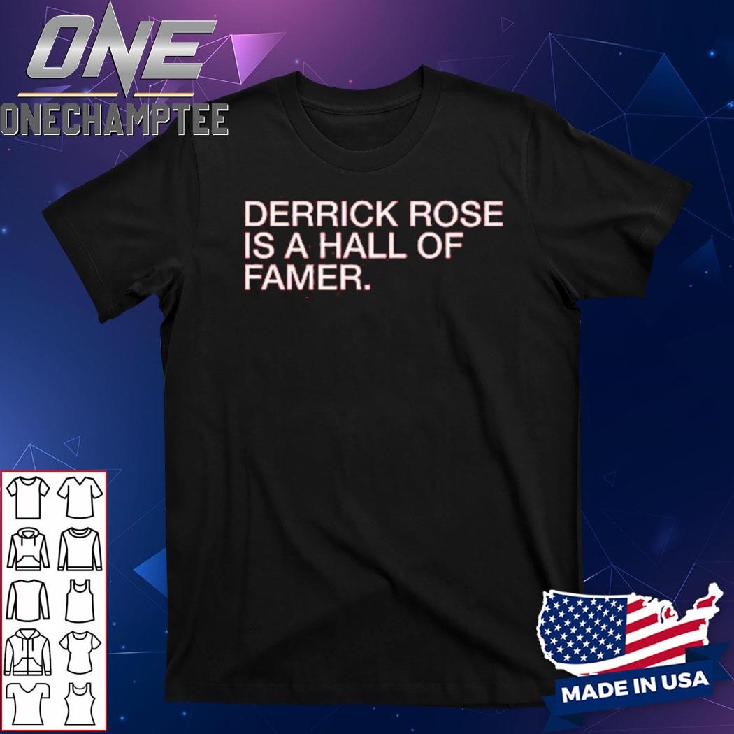 Derrick Rose As A Hall Of Famer Shirt