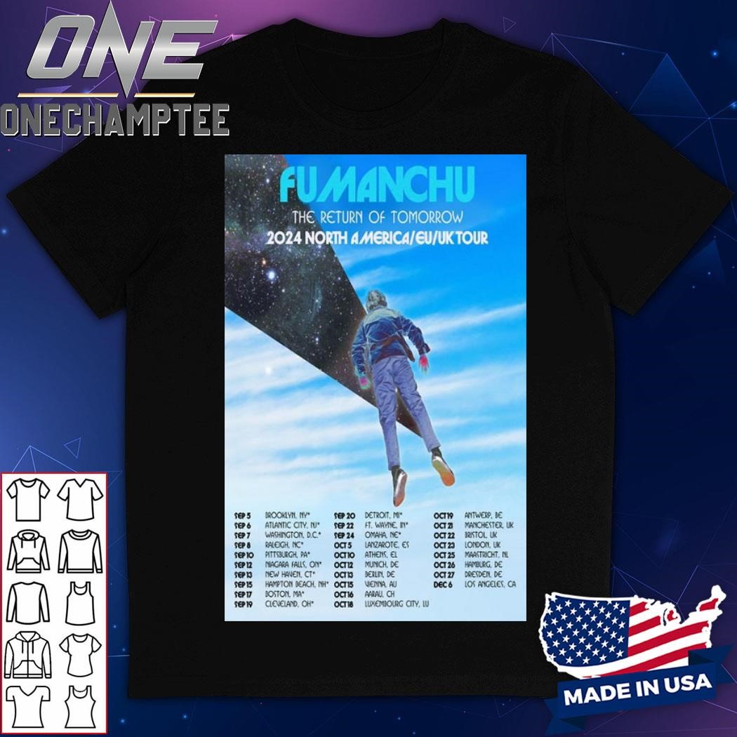 Fu Manchu 2024 North America EU UK Tour Poster Shirt