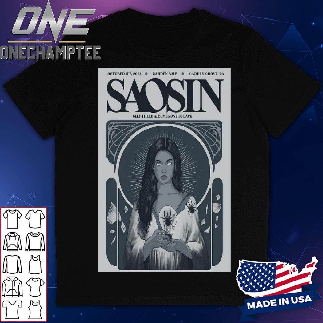 Garden AMP Garden Grove, CA Saosin Concert October 11th 2024 Poster Shirt