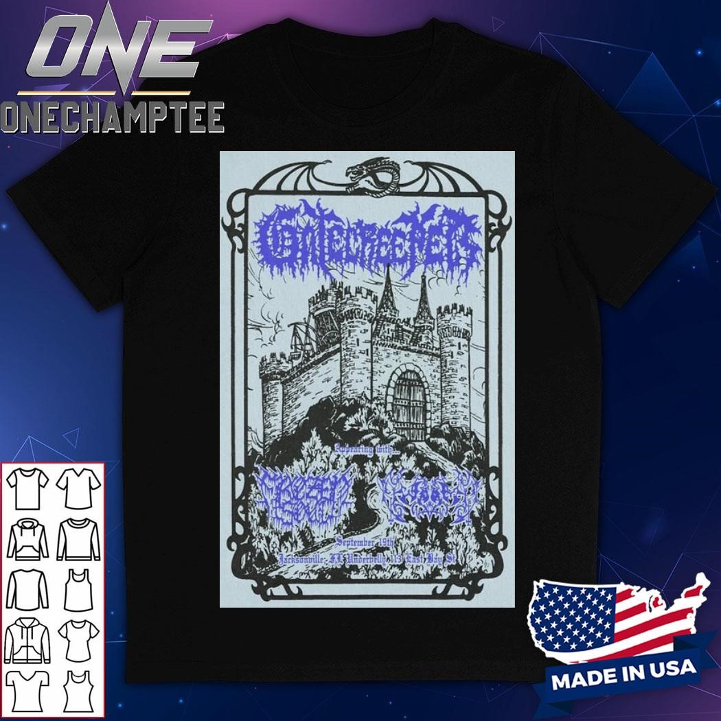 Gatecreeper Jacksonville, Florida September 19 2024 Concert Poster Shirt