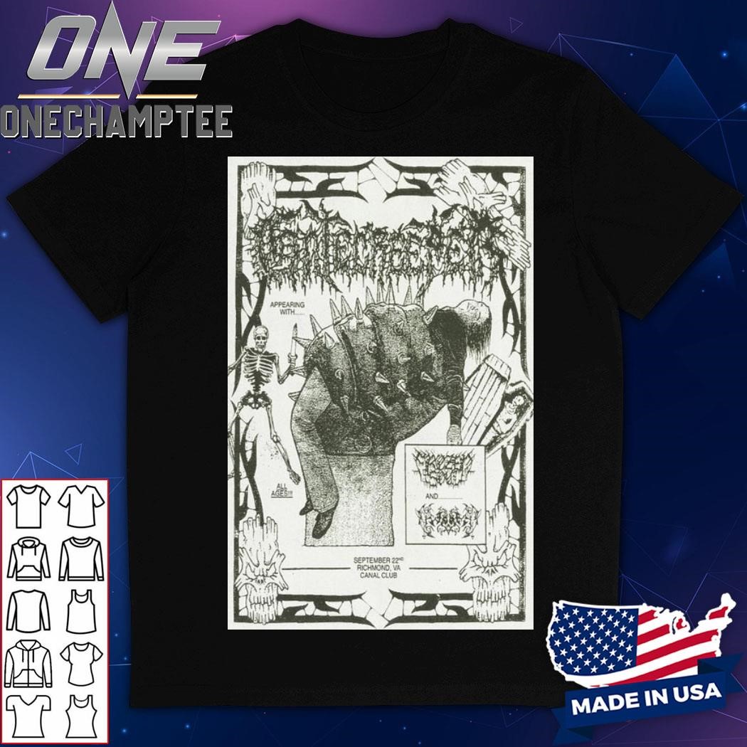 Gatecreeper Sep 22, 2024 The Canal Club, Richmond, VA Poster Shirt