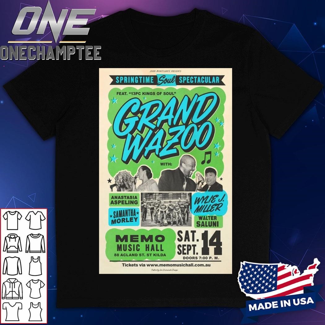 Grand Wazoo Memo Music Hall, St Kilda On Sept 14 2024 Art Prints Poster Shirt