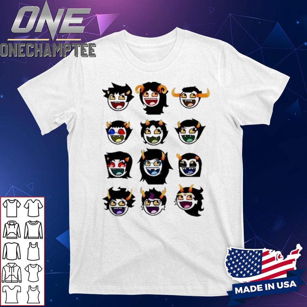 Homestuck Troll Awesome Smiley Icons Shirt