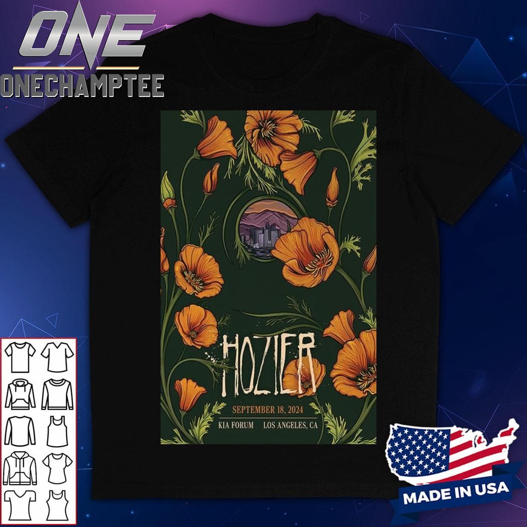 Hozier In Los Angeles, CA On September 18 2024 Tour Poster Shirt