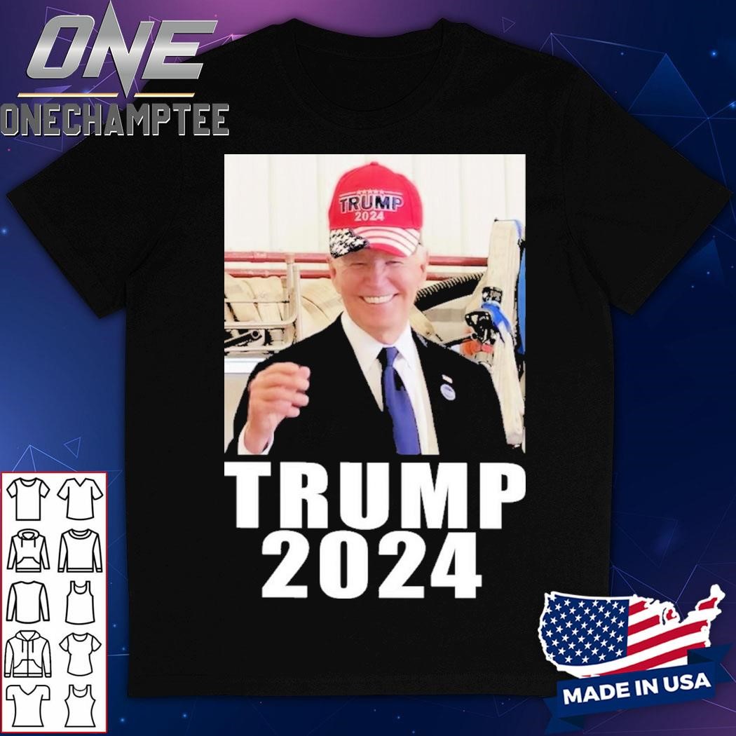 Joe Biden Photographed Trump Hat 2024 T-Shirt