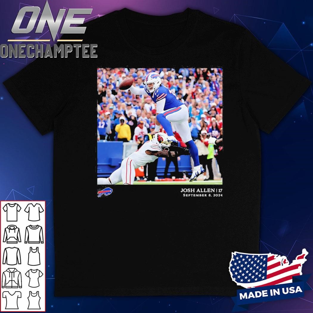 Josh Allen Buffalo Bills NFL Flash Features Week 1 T-Shirt