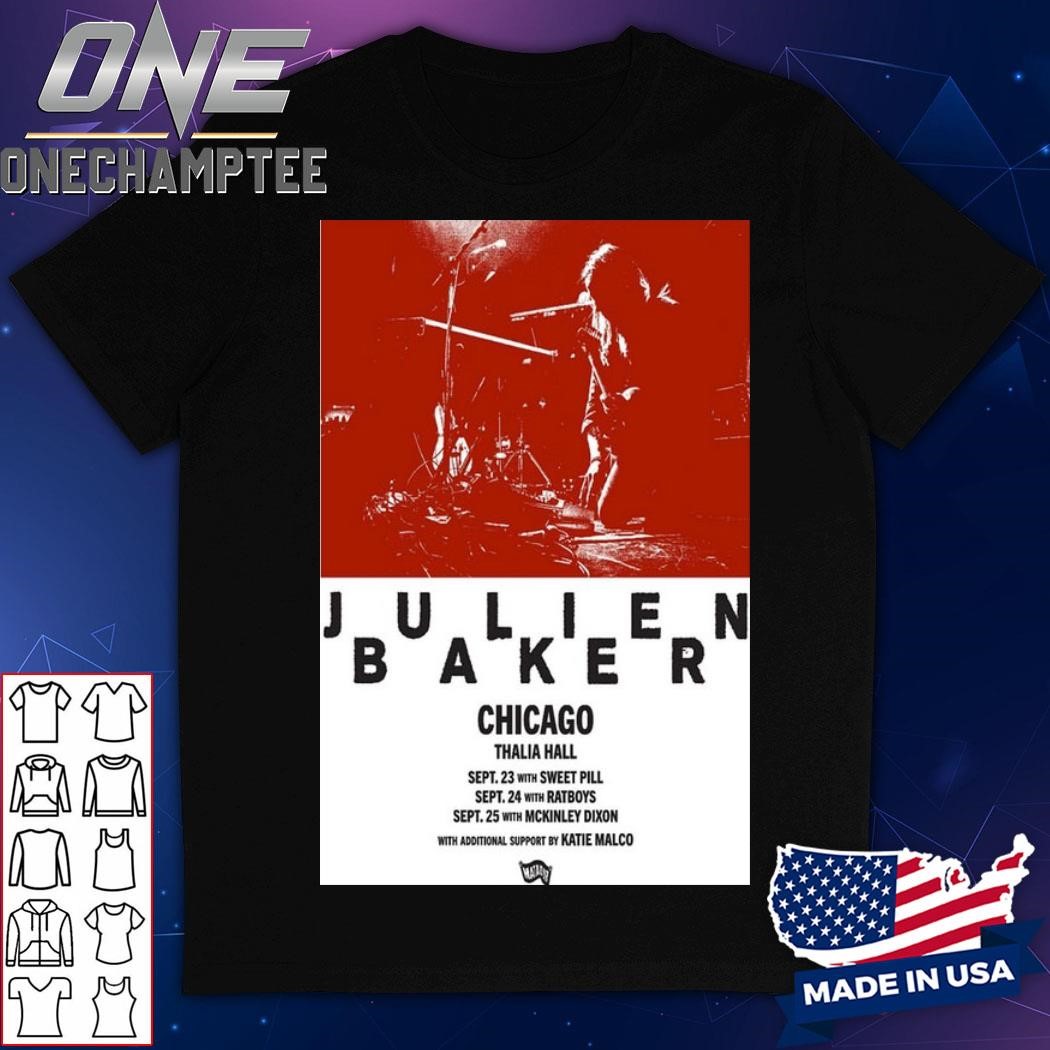 Julien Baker Poster Chicago Thalia Hall Sept 23-25 2024 Tour Shirt