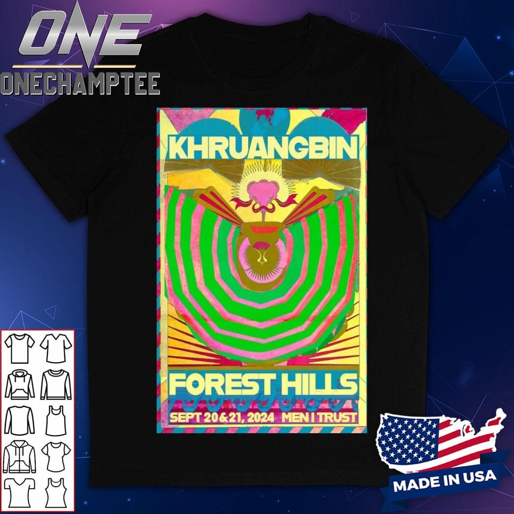 KHRUANGBIN September 20-21 2024 Forest Hills Stadium, New York, NY Concert Poster Shirt