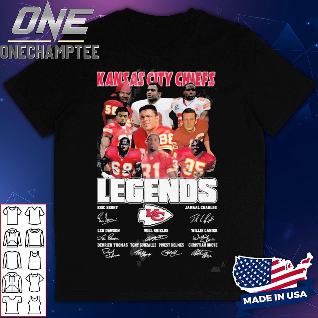 Kansas City Chiefs Legends Signatures T-Shirt