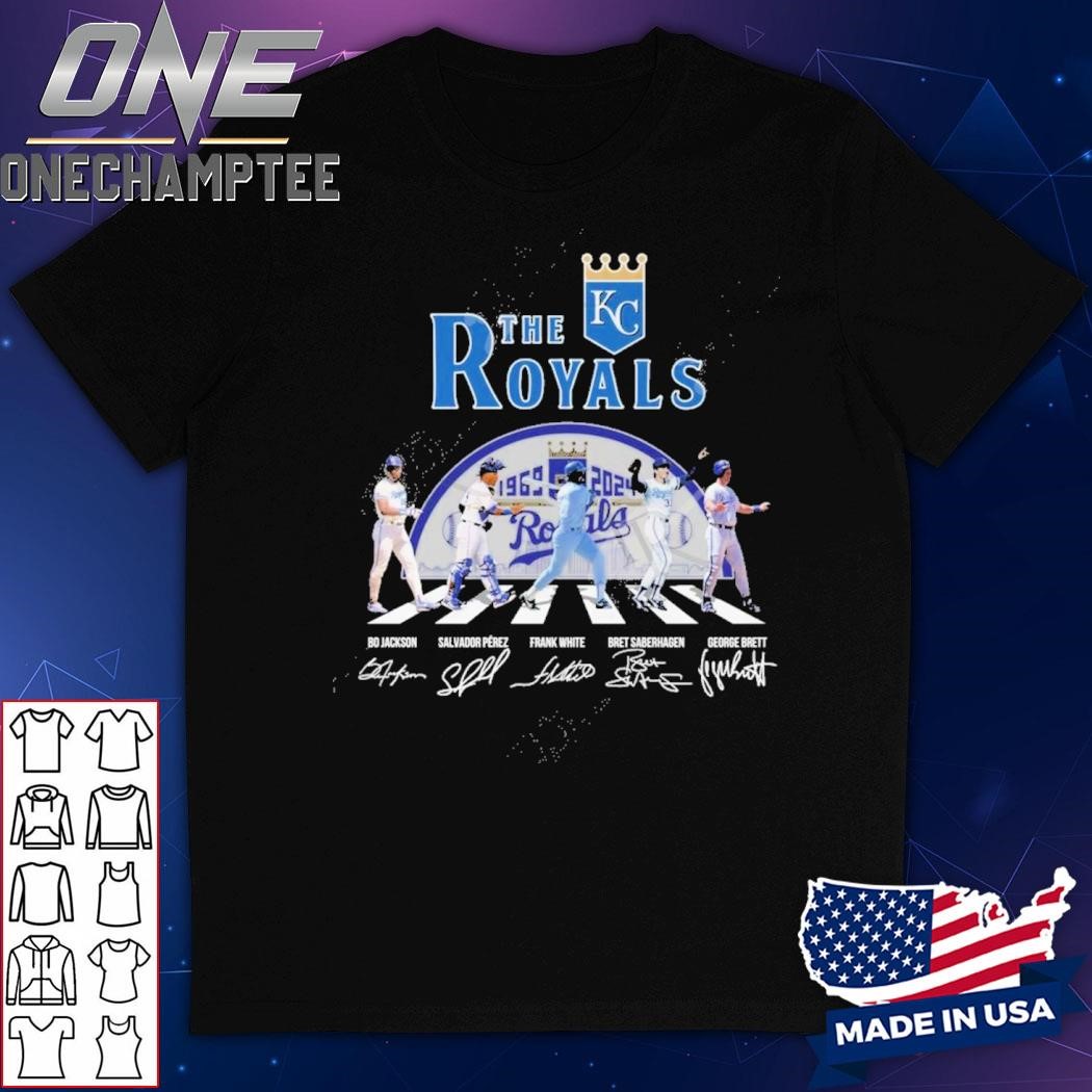 Kansas City Royals 1969-2024 Signatures T-Shirt