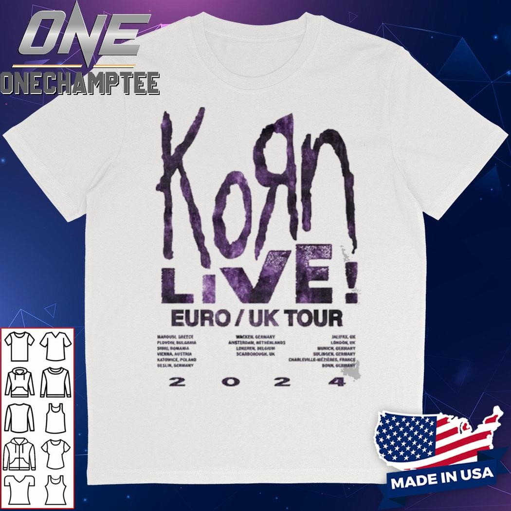 Korn Admat Live EU UK Tour 2024 Event Shirt