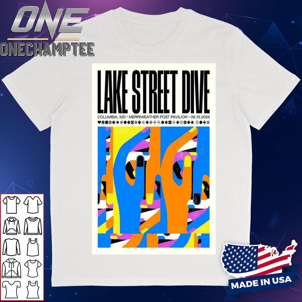 Lake Street Dive September 13 2024 In Columbia, MD Concert Poster Shirt