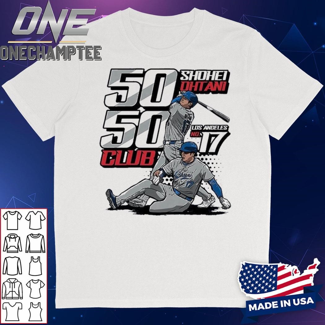 Los Angeles Dodgers Shohei Ohtani 50 50 Club Unisex T-Shirt