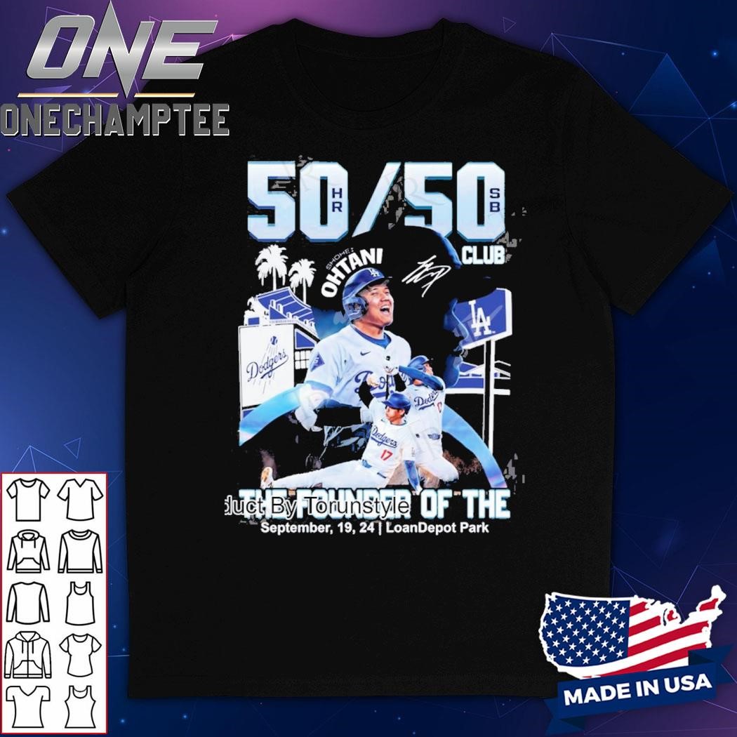 Los Angeles Dodgers Shohei Ohtani 50-50 Season The Founder Of The September , 19, 24 LoanDepot Park T-Shirt