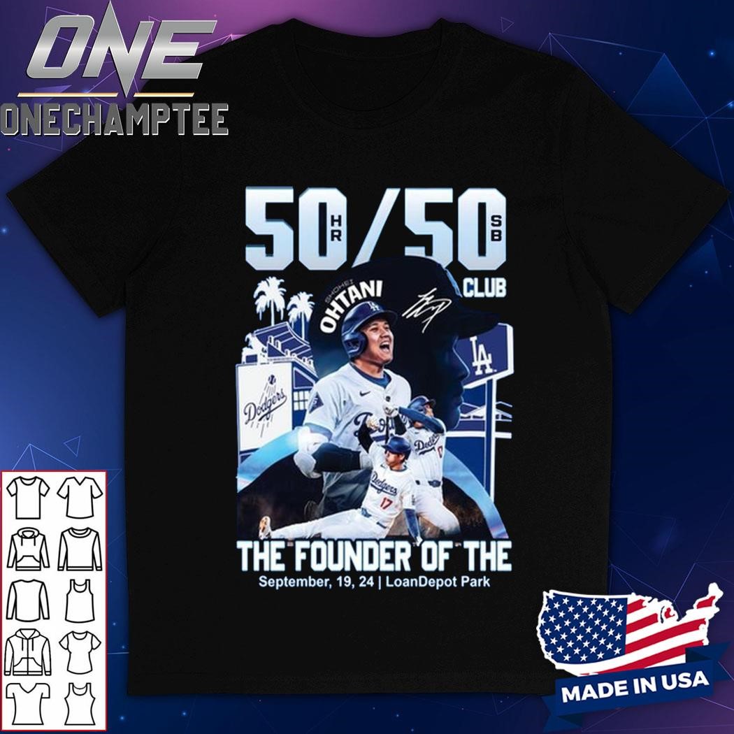 Los Angeles Dodgers Shohei Ohtani The Founder Of The 50_50 Club T-Shirt