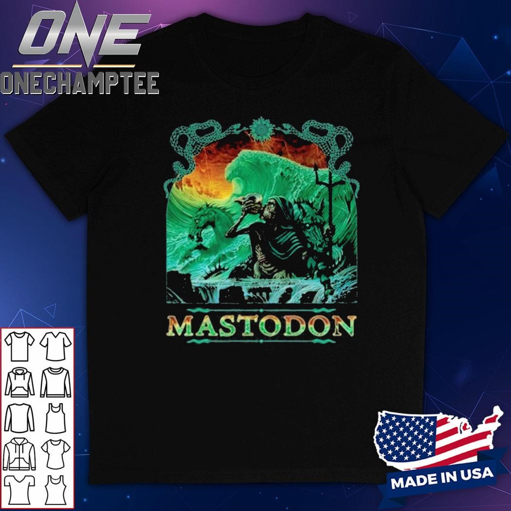 Mastodon X Lamb Of God Floods Of Triton Black Shirt