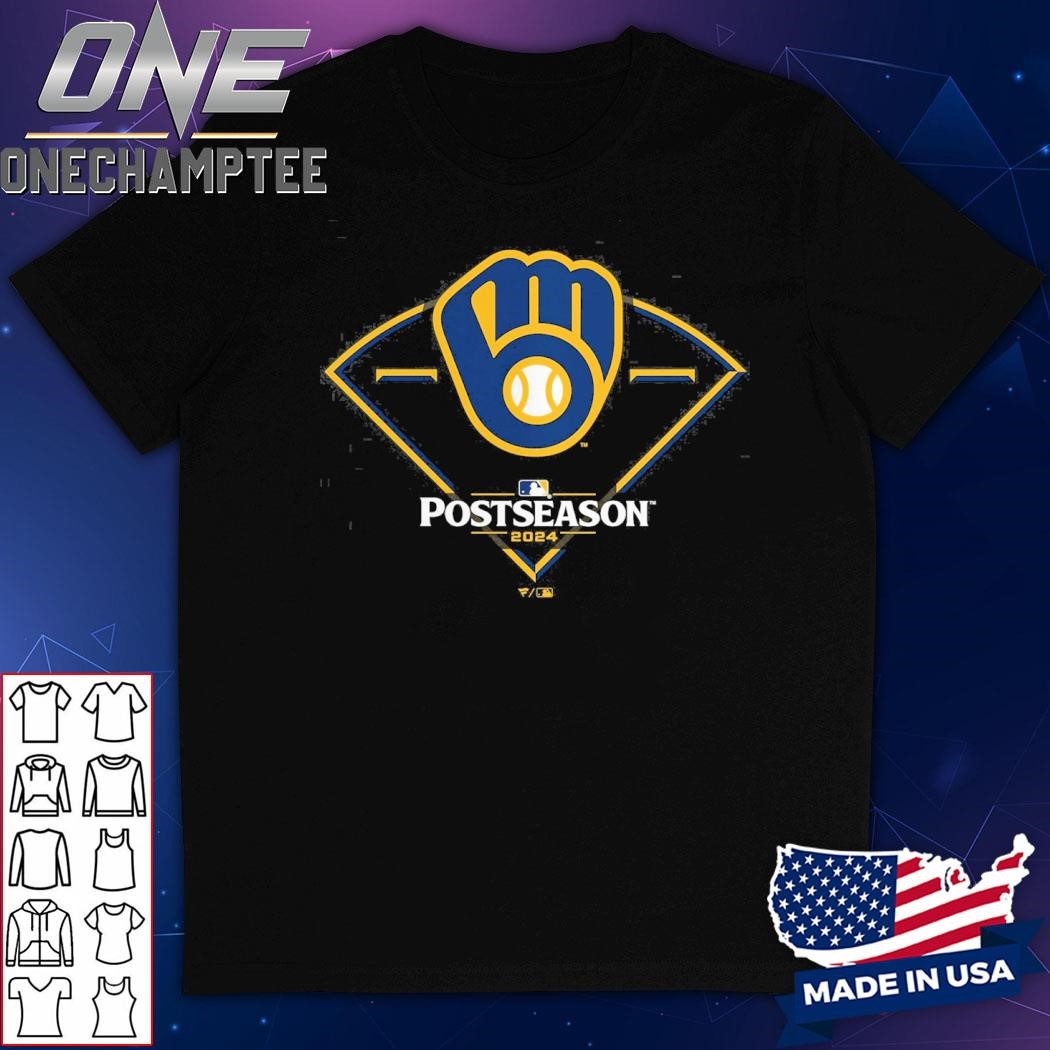 Milwaukee Brewers 2024 MLB Postseason Around The Horn T-Shirt