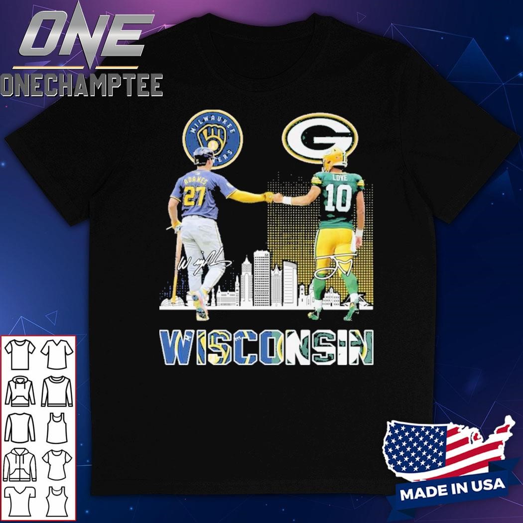 Milwaukee Brewers x Green Bay Packers Signature Unisex T-Shirt