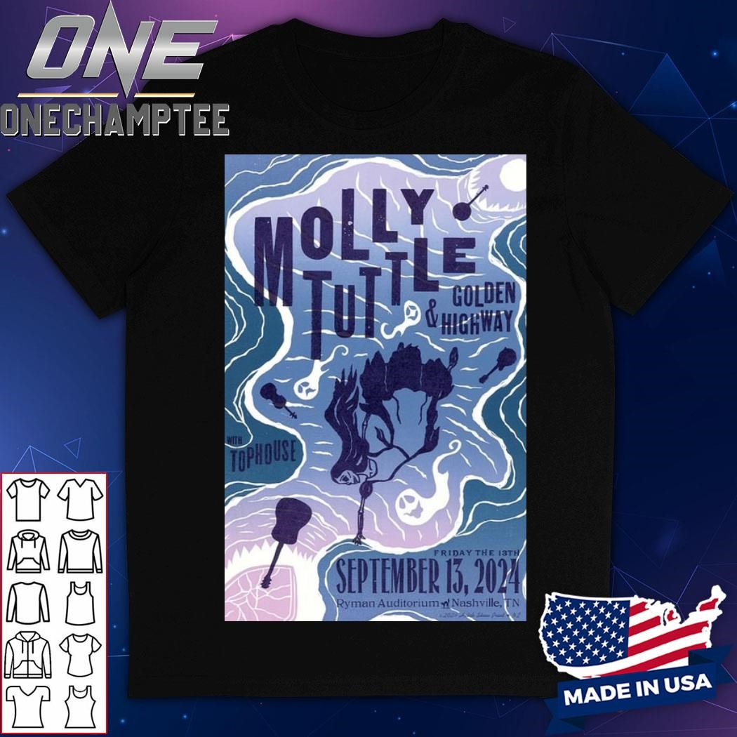 Molly Tuttle Ryman Auditorium, Nashville, TN Sep 13, 2024 Poster Shirt