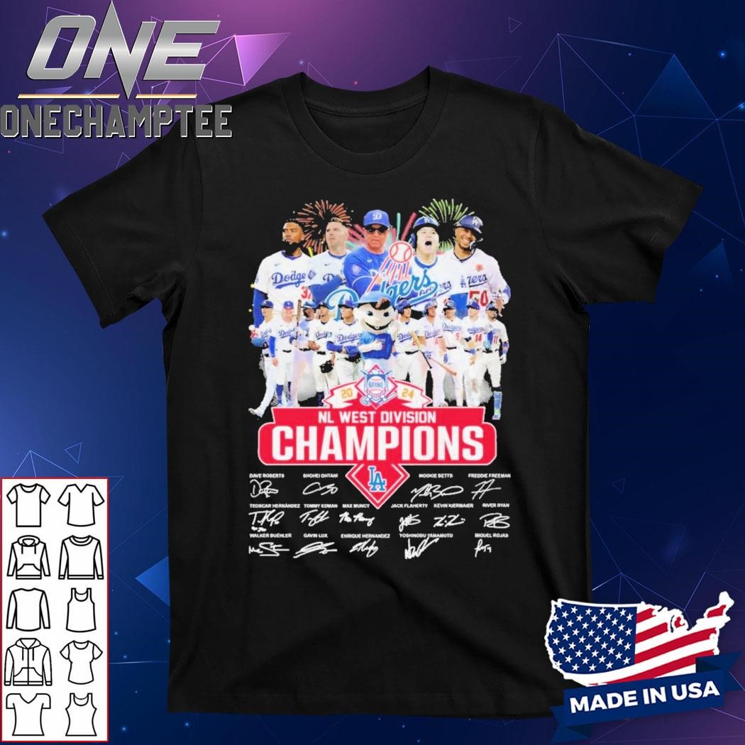 NL West Division Los Angeles Dodgers National Champions 2024 T-Shirt