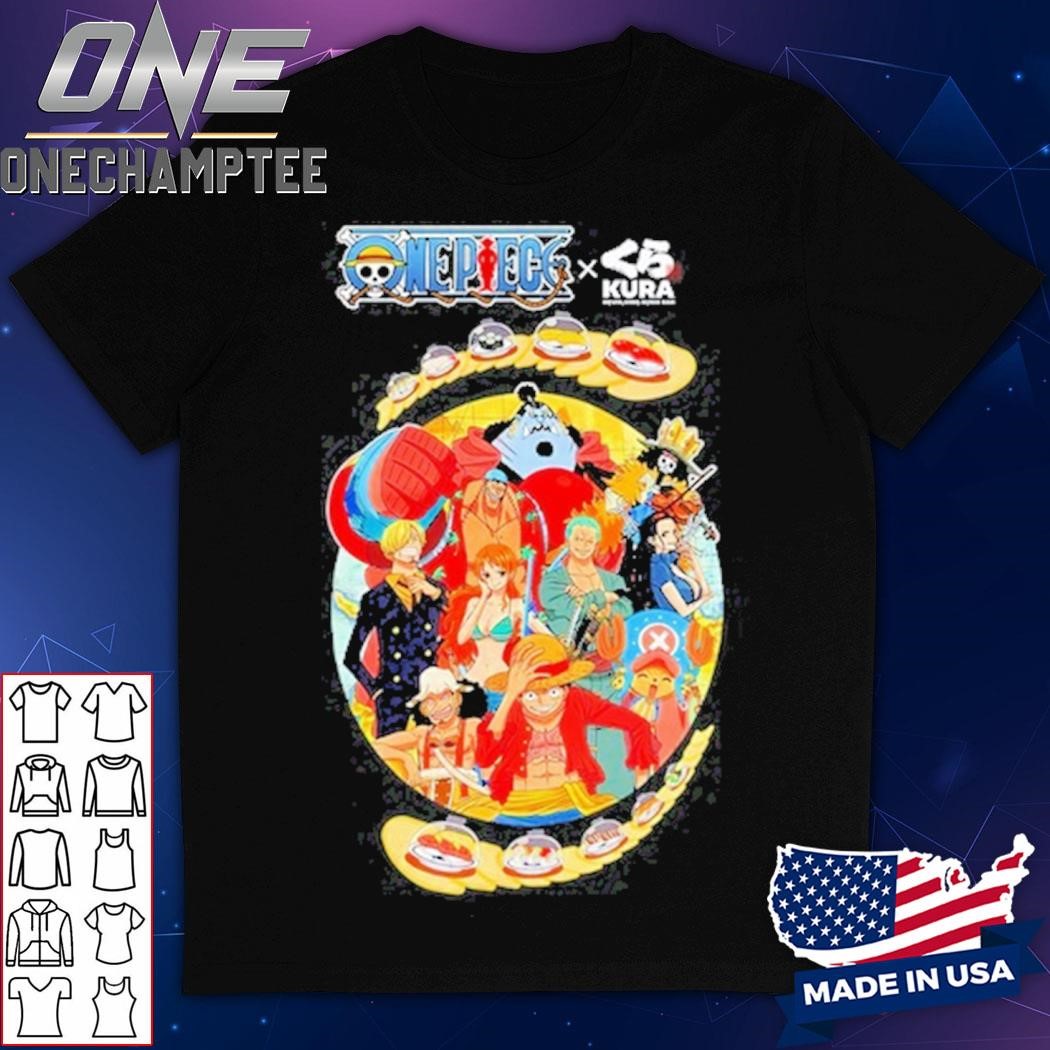 One Piece x Kura Revolving Sushi Bar 2024 Shirt