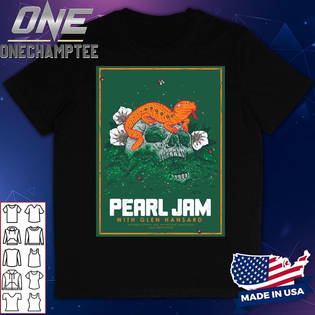 Peal Jam Philadelphia, PA Sells Fargo Center September 09 2024 Tour Poster T-Shirt