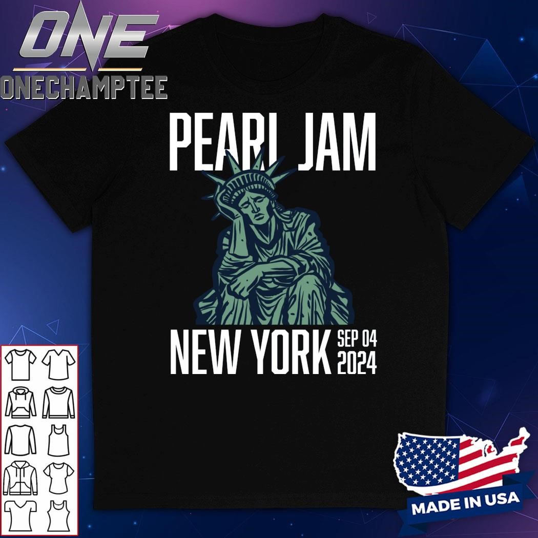 Pearl Jam Event Tee For Night Two In New York City At Madison Square Garden On September 4th Dark Matter World Tour 2024 Shit