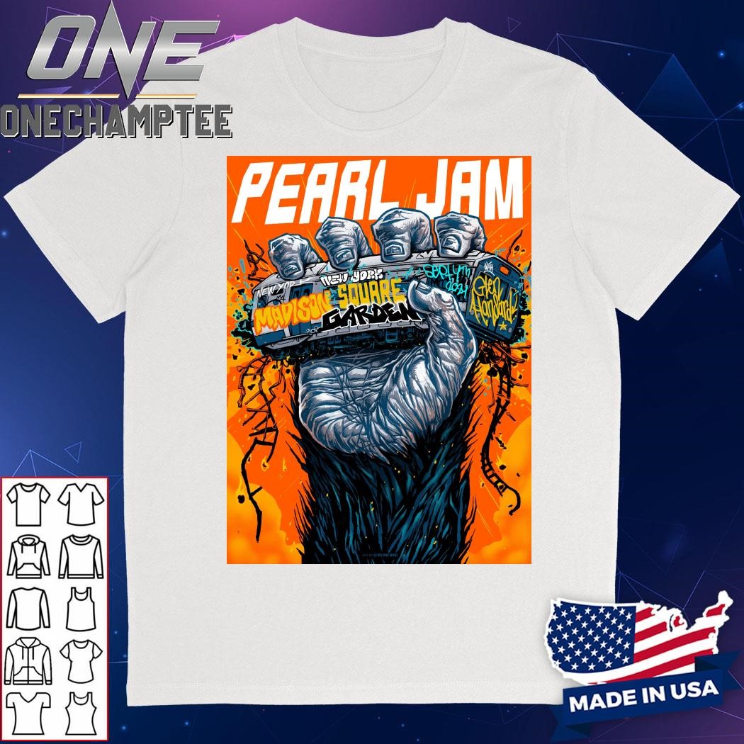 Pearl Jam New York September 04 2024 Tour Poster T-Shirt