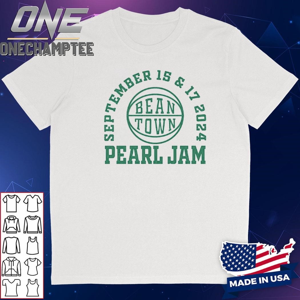 Pearl Jam September 15 & 17 2024 Bean Town T-Shirt