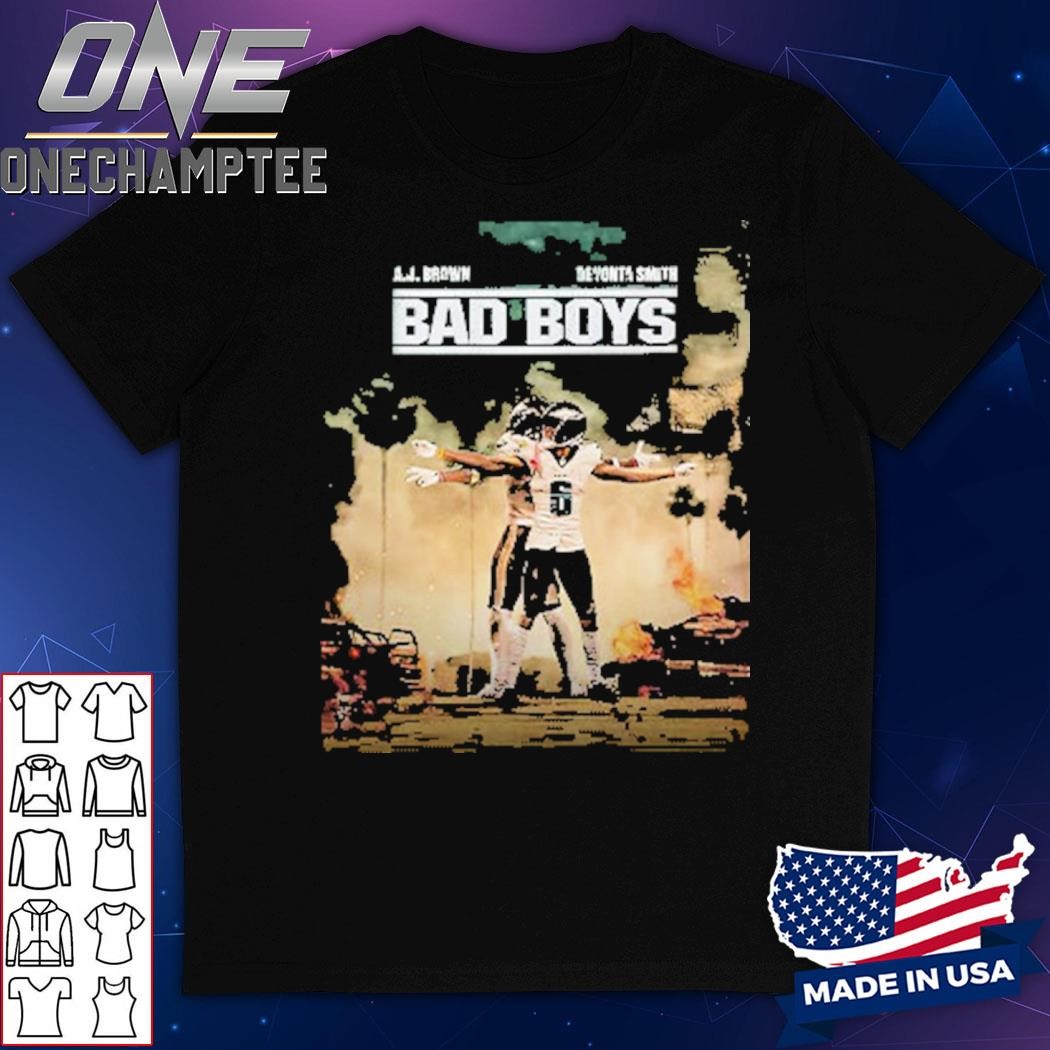 Philadelphia Eagles Aj Brown And Devonta Smith Bad Boys Shirt