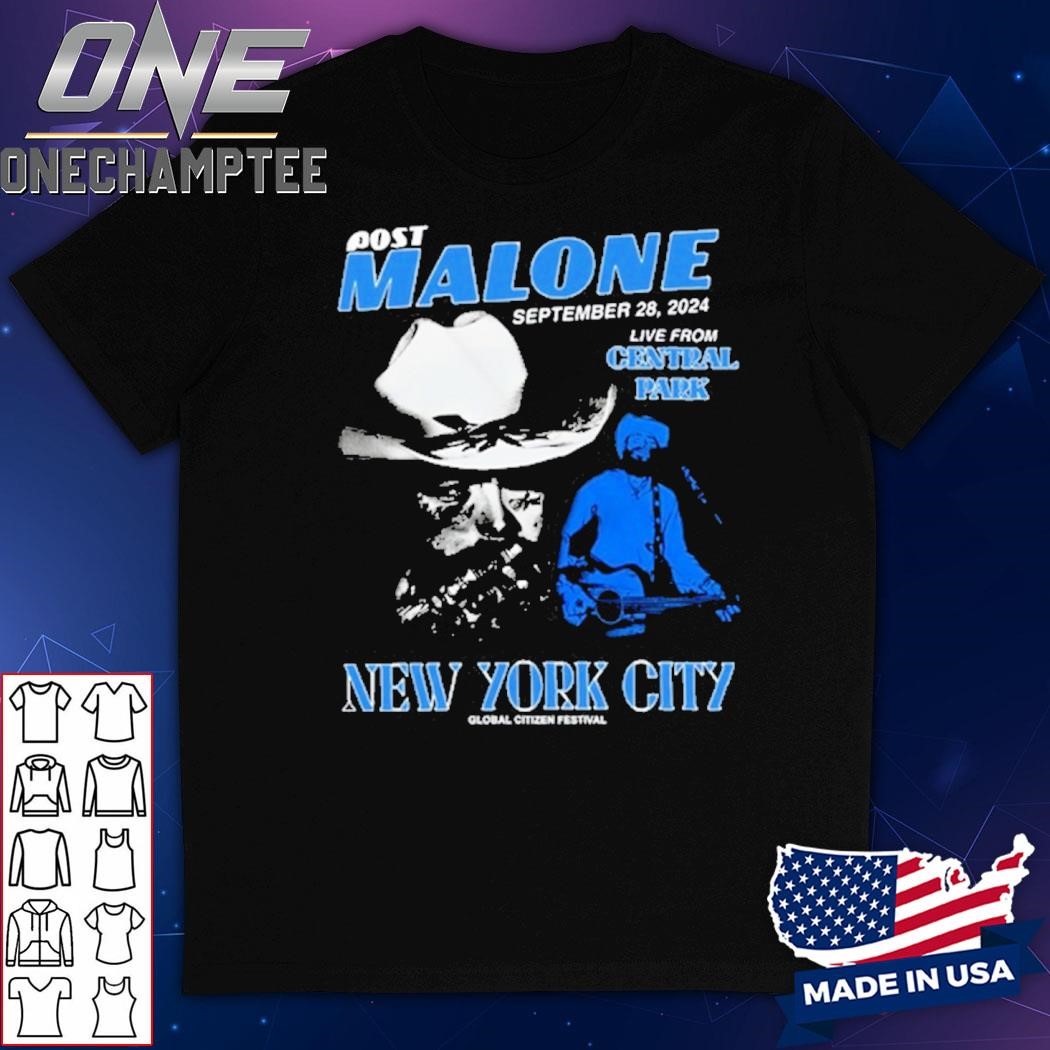 Post Malone Sept 28, 2024 New York City Event Shirt