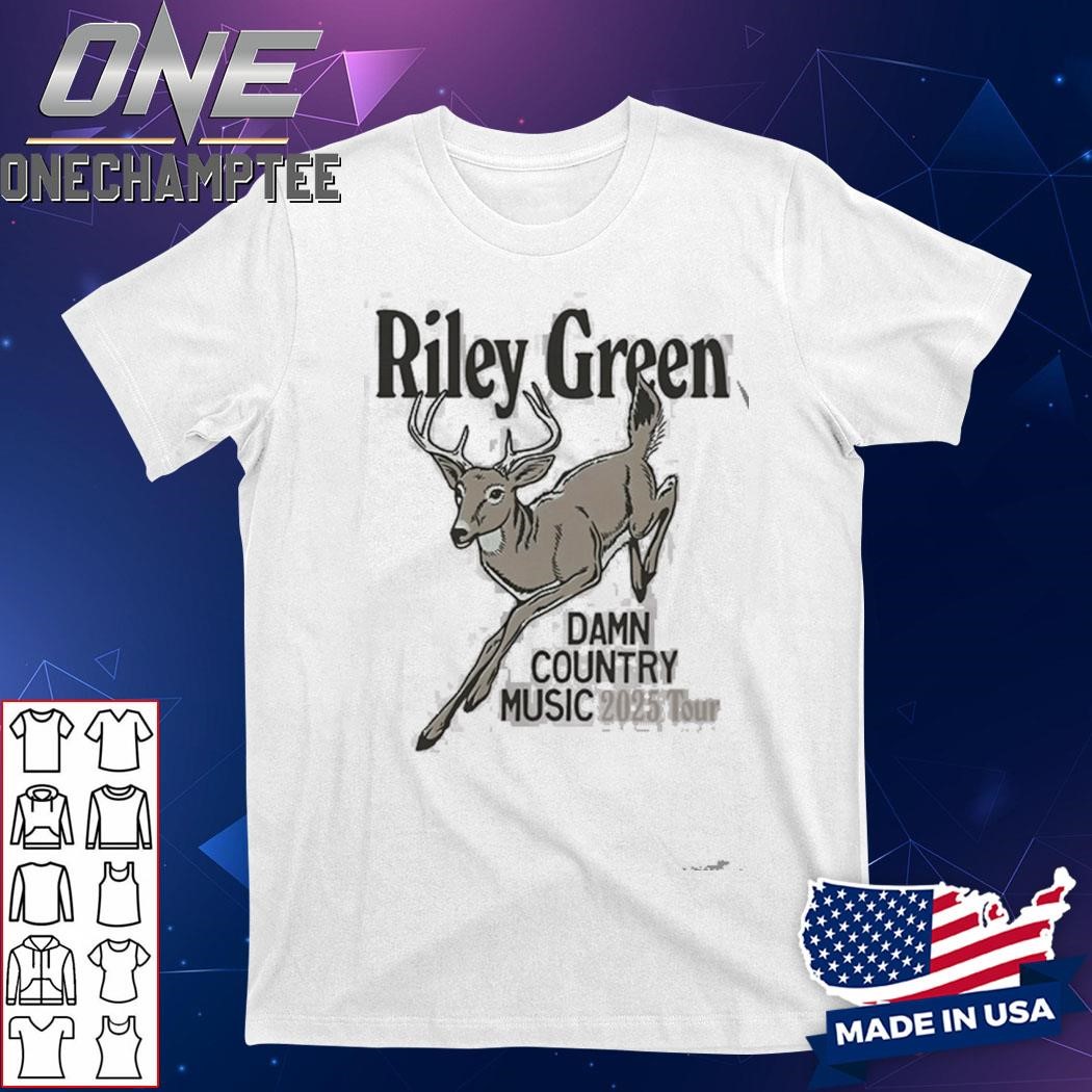 Riley Green Damn Country Music Tour 2025 Deer Event Shirt